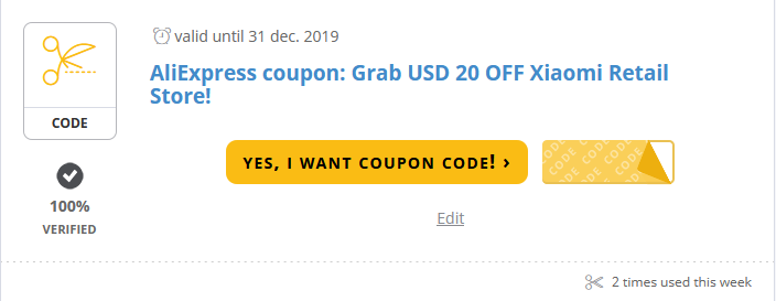 AliExpress coupon