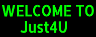 WELCOME TO Just4U